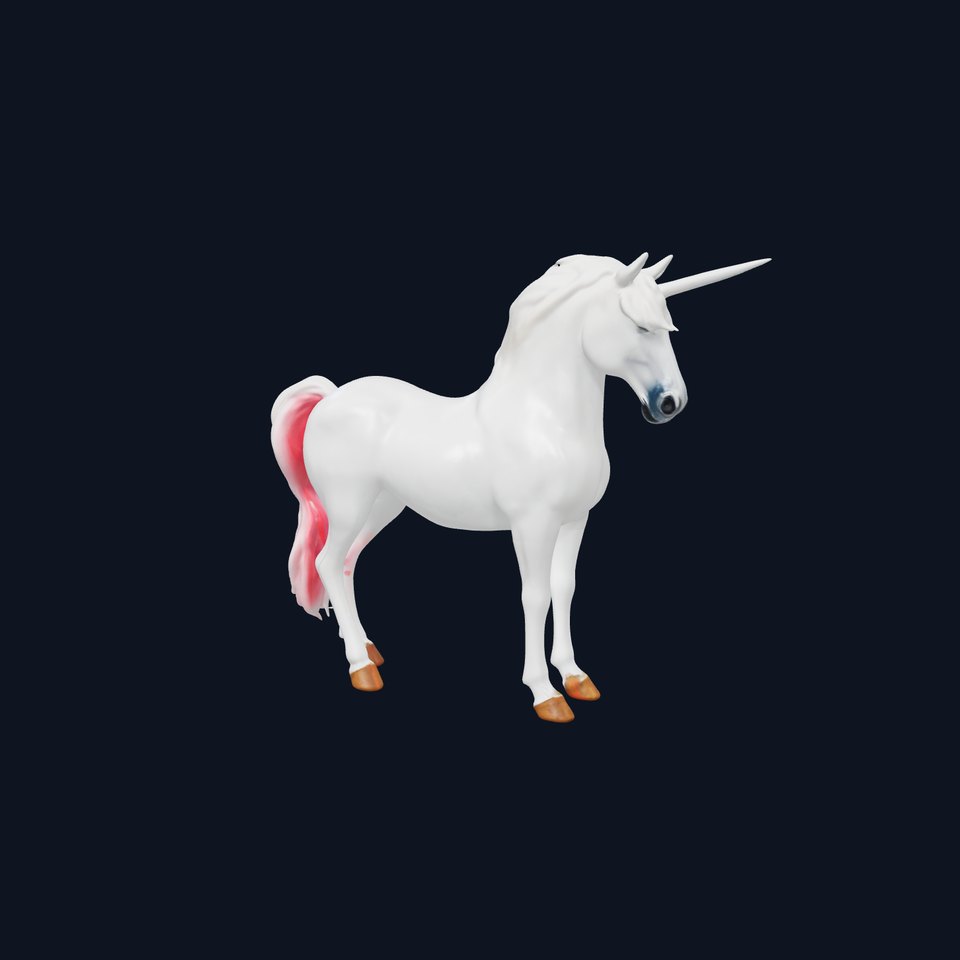 Majestic Unicorn D Model Pack